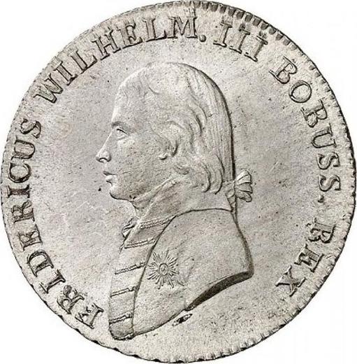 Awers monety - 4 groszy 1801 A "Śląsk" - cena srebrnej monety - Prusy, Fryderyk Wilhelm III