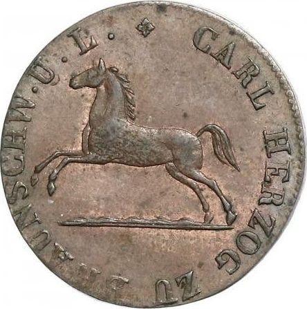 Anverso 2 Pfennige 1829 CvC - valor de la moneda  - Brunswick-Wolfenbüttel, Carlos II