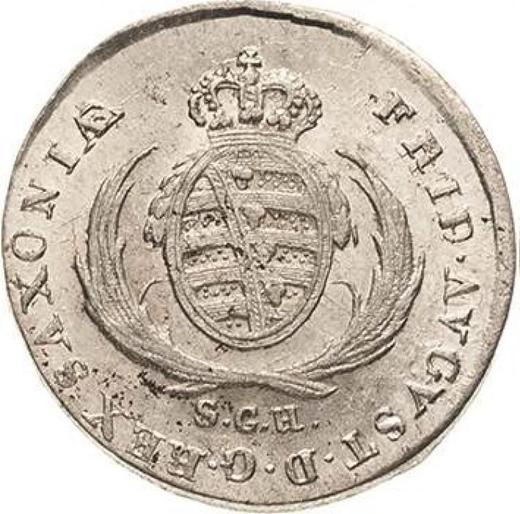 Anverso 1/12 tálero 1809 S.G.H. - valor de la moneda de plata - Sajonia, Federico Augusto I