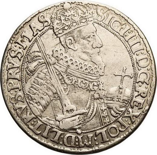 Аверс монеты - Орт (18 грошей) 1620 года II VE - цена серебряной монеты - Польша, Сигизмунд III Ваза