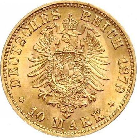Reverso 10 marcos 1879 C "Prusia" - valor de la moneda de oro - Alemania, Imperio alemán