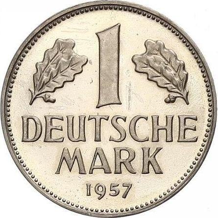 Obverse 1 Mark 1957 F -  Coin Value - Germany, FRG