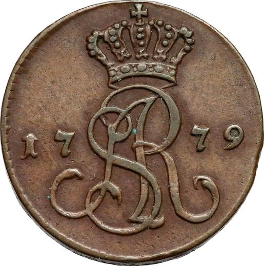 Аверс монеты - 1 грош 1779 года EB - цена  монеты - Польша, Станислав II Август