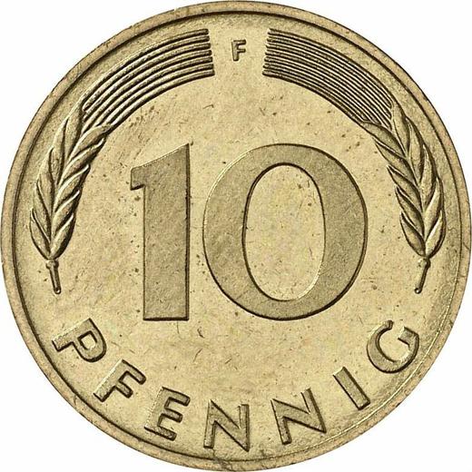 Awers monety - 10 fenigów 1984 F - cena  monety - Niemcy, RFN