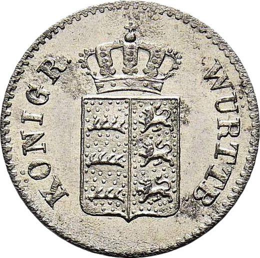 Awers monety - 1 krajcar 1847 - cena srebrnej monety - Wirtembergia, Wilhelm I