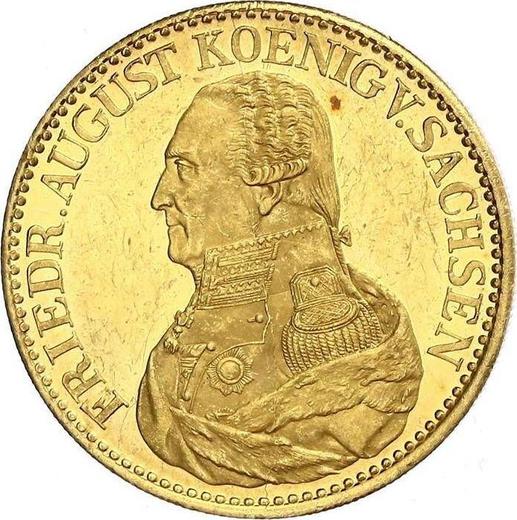 Аверс монеты - 10 талеров 1827 года S - цена золотой монеты - Саксония-Альбертина, Фридрих Август I