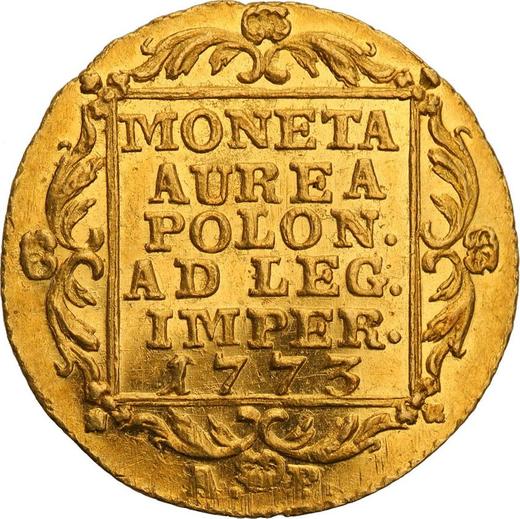 Реверс монеты - Дукат 1773 года AP - цена золотой монеты - Польша, Станислав II Август
