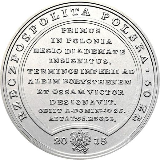Awers monety - 50 złotych 2013 MW "Bolesław I Chrobry" - cena srebrnej monety - Polska, III RP po denominacji