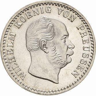 Аверс монеты - 2 1/2 серебряных гроша 1868 года A - цена серебряной монеты - Пруссия, Вильгельм I