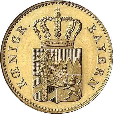 Anverso 3 kreuzers 1844 Oro - valor de la moneda de oro - Baviera, Luis I de Baviera