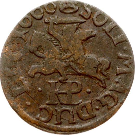 Reverso Szeląg 1666 GFH "Boratynka lituana" Inscripción HKPL - valor de la moneda  - Polonia, Juan II Casimiro