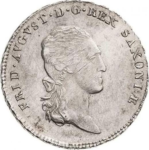 Awers monety - 1/3 talara 1810 S.G.H. - cena srebrnej monety - Saksonia, Fryderyk August I