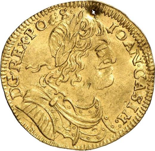 Аверс монеты - 2 дуката 1651 года MW - цена золотой монеты - Польша, Ян II Казимир