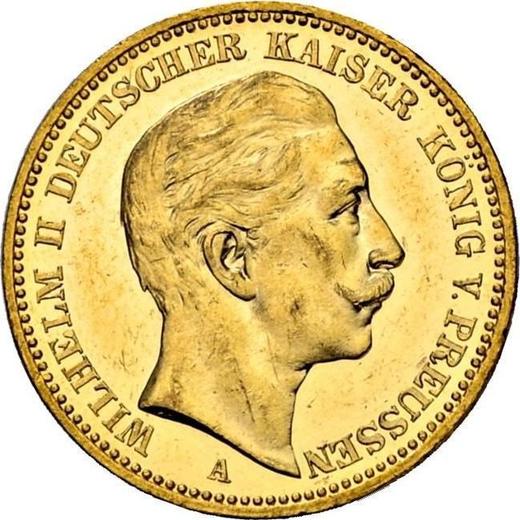 Anverso 20 marcos 1900 A "Prusia" - valor de la moneda de oro - Alemania, Imperio alemán