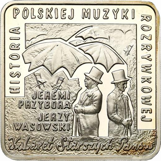 Reverso 10 eslotis 2011 MW NR "Jeremi Przybora, Jerzy Wasowski" Klippe - valor de la moneda de plata - Polonia, República moderna