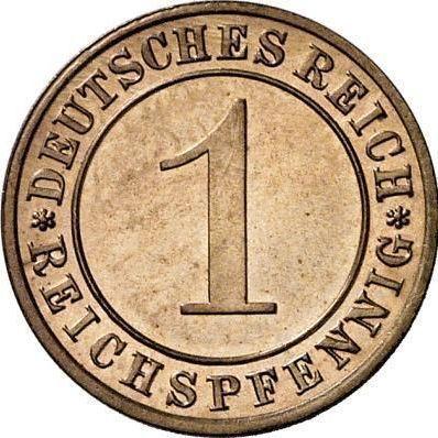 Obverse 1 Reichspfennig 1931 A -  Coin Value - Germany, Weimar Republic
