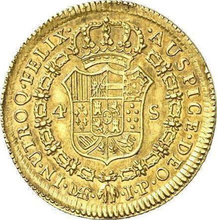 Reverse 4 Escudos 1812 JP "Type 1812-1813" - Gold Coin Value - Peru, Ferdinand VII