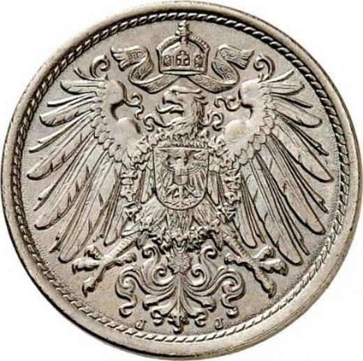 Reverse 10 Pfennig 1899 J "Type 1890-1916" - Germany, German Empire