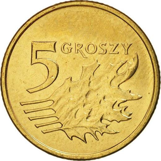 Реверс монеты - 5 грошей 2006 года MW - цена  монеты - Польша, III Республика после деноминации