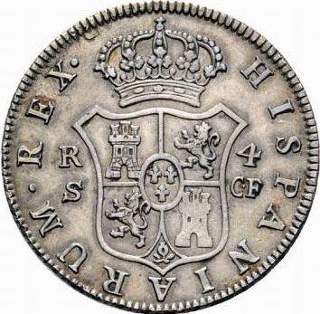 Rewers monety - 4 reales 1773 S CF - cena srebrnej monety - Hiszpania, Karol III