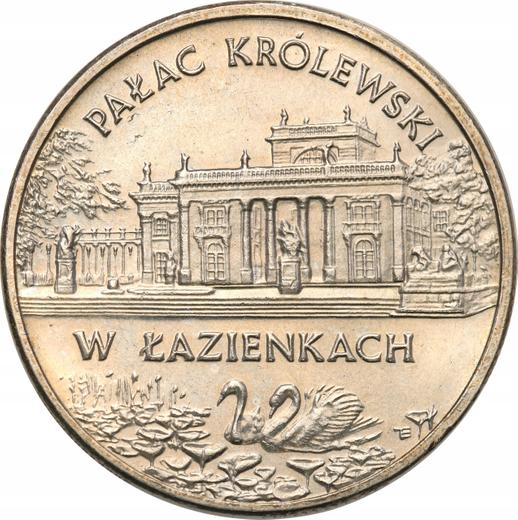 Reverso 2 eslotis 1995 MW ET "Palacio Real en Łazienki" - valor de la moneda  - Polonia, República moderna