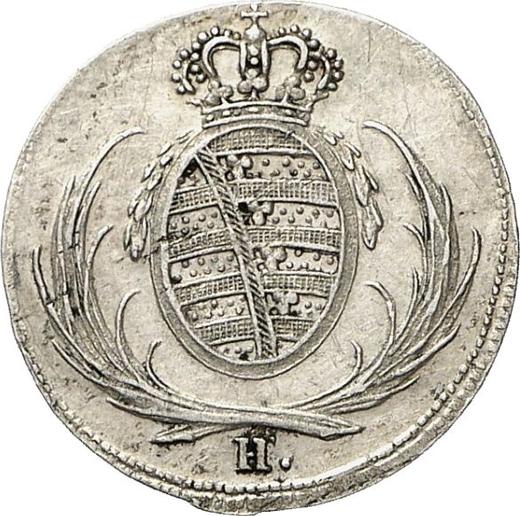 Аверс монеты - Пробные 8 пфеннигов 1808 года H - цена серебряной монеты - Саксония-Альбертина, Фридрих Август I