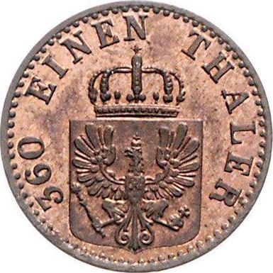 Аверс монеты - 1 пфенниг 1869 года B - цена  монеты - Пруссия, Вильгельм I