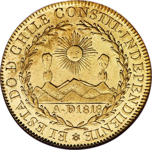 Avers 8 Escudos 1824 So I - Goldmünze Wert - Chile, Republik