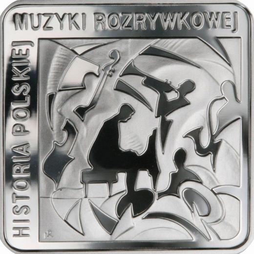 Reverse 10 Zlotych 2010 MW NR "Krzysztof Komeda" Klippe - Silver Coin Value - Poland, III Republic after denomination