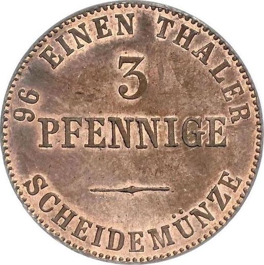 Reverso 3 Pfennige 1839 - valor de la moneda  - Anhalt-Dessau, Leopoldo Federico
