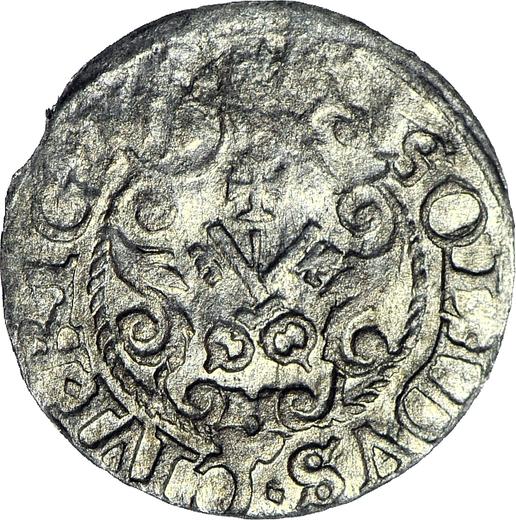 Реверс монеты - Шеляг без года (1578-1586) "Рига" - цена серебряной монеты - Польша, Стефан Баторий