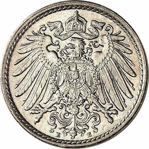 Reverse 5 Pfennig 1905 E "Type 1890-1915" -  Coin Value - Germany, German Empire