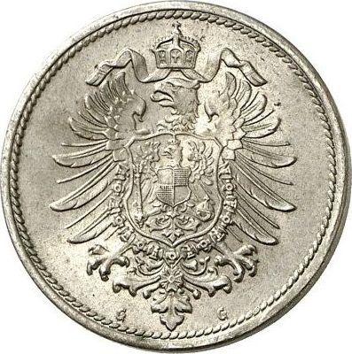 Reverso 10 Pfennige 1875 G "Tipo 1873-1889" - valor de la moneda  - Alemania, Imperio alemán