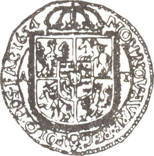 Реверс монеты - 2 дуката 1654 года AT "Тип 1654-1667" - цена золотой монеты - Польша, Ян II Казимир