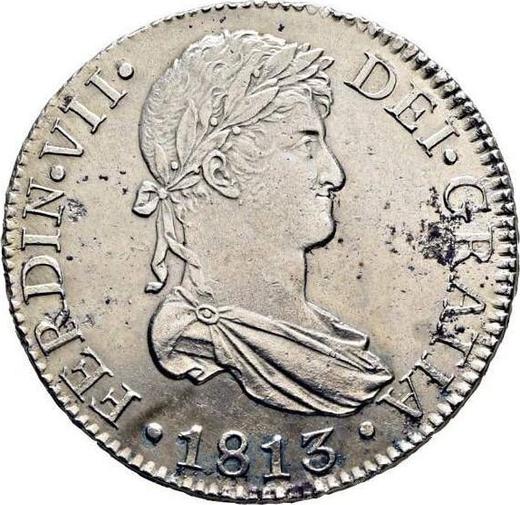 Аверс монеты - 8 реалов 1813 года c CJ "Тип 1809-1830" - цена серебряной монеты - Испания, Фердинанд VII