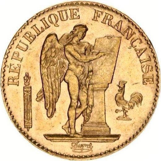 Obverse 20 Francs 1890 A "Type 1871-1898" Paris - France, Third Republic