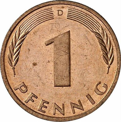 Anverso 1 Pfennig 1995 D - valor de la moneda  - Alemania, RFA