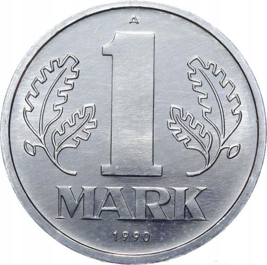 Anverso 1 marco 1990 A - valor de la moneda  - Alemania, República Democrática Alemana (RDA)