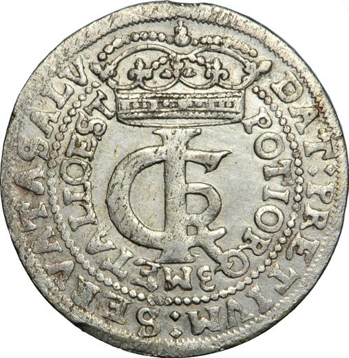 Аверс монеты - Злотовка (30 грошей) 1665 года AT - цена серебряной монеты - Польша, Ян II Казимир