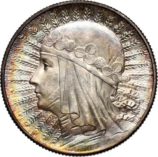Реверс монеты - 5 злотых 1933 года "Полония" - цена серебряной монеты - Польша, II Республика