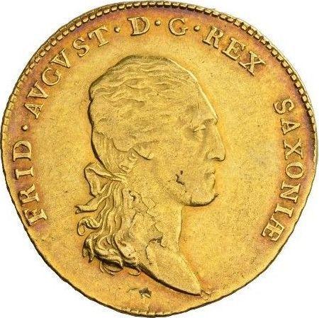 Awers monety - 10 talarów 1806 S.G.H. - cena złotej monety - Saksonia, Fryderyk August I