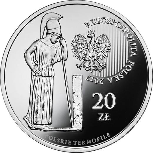 Anverso 20 eslotis 2017 MW "Batalla de Zadwórze" - valor de la moneda de plata - Polonia, República moderna
