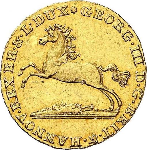 Аверс монеты - Дукат 1815 года C - цена золотой монеты - Ганновер, Георг III