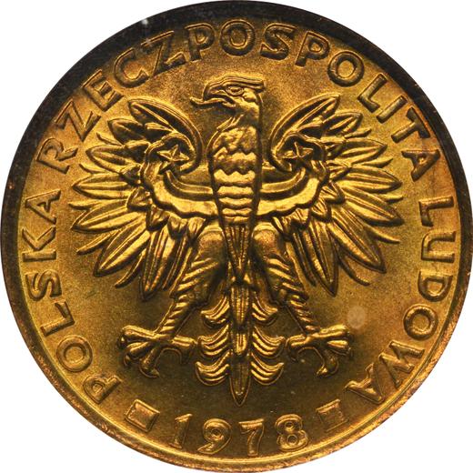 Awers monety - 2 złote 1978 WK - cena  monety - Polska, PRL