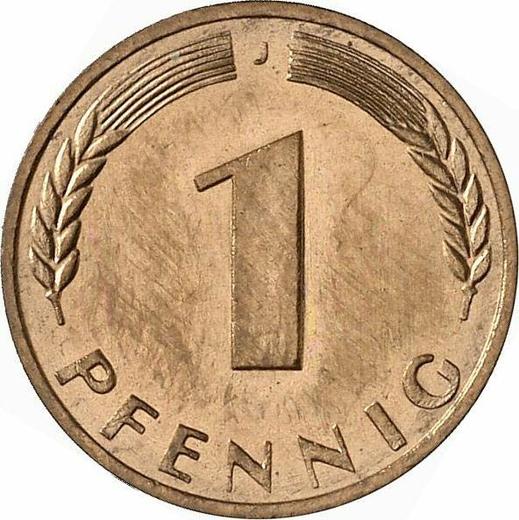Аверс монеты - 1 пфенниг 1969 года J - цена  монеты - Германия, ФРГ