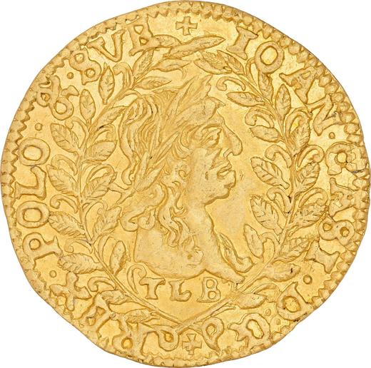 Awers monety - Dukat 1666 TLB "Litwa" - cena złotej monety - Polska, Jan II Kazimierz