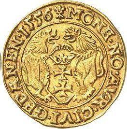 Reverse Ducat 1556 "Danzig" - Gold Coin Value - Poland, Sigismund II Augustus