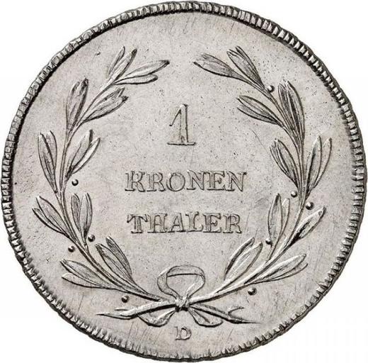 Reverso Tálero 1814 D "Tipo 1814-1818" - valor de la moneda de plata - Baden, Carlos II