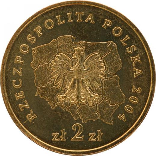 Аверс монеты - 2 злотых 2004 года MW AN "Малопольское воеводство" - цена  монеты - Польша, III Республика после деноминации