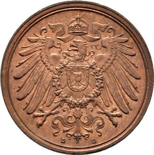 Reverse 2 Pfennig 1912 D "Type 1904-1916" -  Coin Value - Germany, German Empire